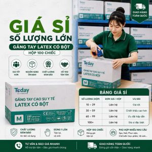 Găng Tay Y Tế Latex Có Bột ToDay